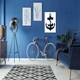 image 2 of Anchor Deep Blue (Canvas Prints) | Cream