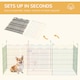 image 4 of PawHut Pet Playpen Dog Puppy Crate Kennel w/ Door, 60H x Φ156cm