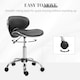 image 5 of HOMCOM Office Chair Beauty Salon Rolling Technician Stool Chair Grey