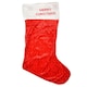 image 4 of Giant Red Velvet Christmas Stocking (88cm)