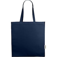 Odessa Recycled Tote Bag - Navy - One Size Blue