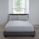 image 3 of Serene Plain Dyed Fitted Bed Sheet Silver