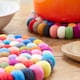 image 2 of Handmade Felt Ball Trivet