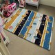 image 4 of Beautiful meadow flowers on candy colorful brush stripe (Rug) Multi | XL: 160x230cm