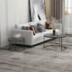 image 2 of HOMCOM 2 Pcs Stacking Coffee Table Set Steel Frame, Marble Grey Black