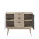 image 4 of Alford 2 Sideboard with 2 Doors & 3 Drawers White & Grey Finish