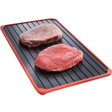 VonShef Defrosting Tray, Aluminium body with spill-proof border