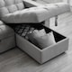 image 8 of Madrid Corner Chaise Lounge L Shape 3 Seater Sofa With With a Reversible Chaise & Pull Out Sofa Bed Grey