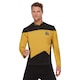 image 1 of Star Trek: The Next Generation Unisex Adult Operations Uniform Costume Top | Yellow | Yellow/Black | S | 1