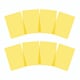 image 1 of Pack of 8 A5 Plain Yellow Dyslexia Overlay Reading Sheets  - PET Material, Rounded Corners | Yellow | Yellow