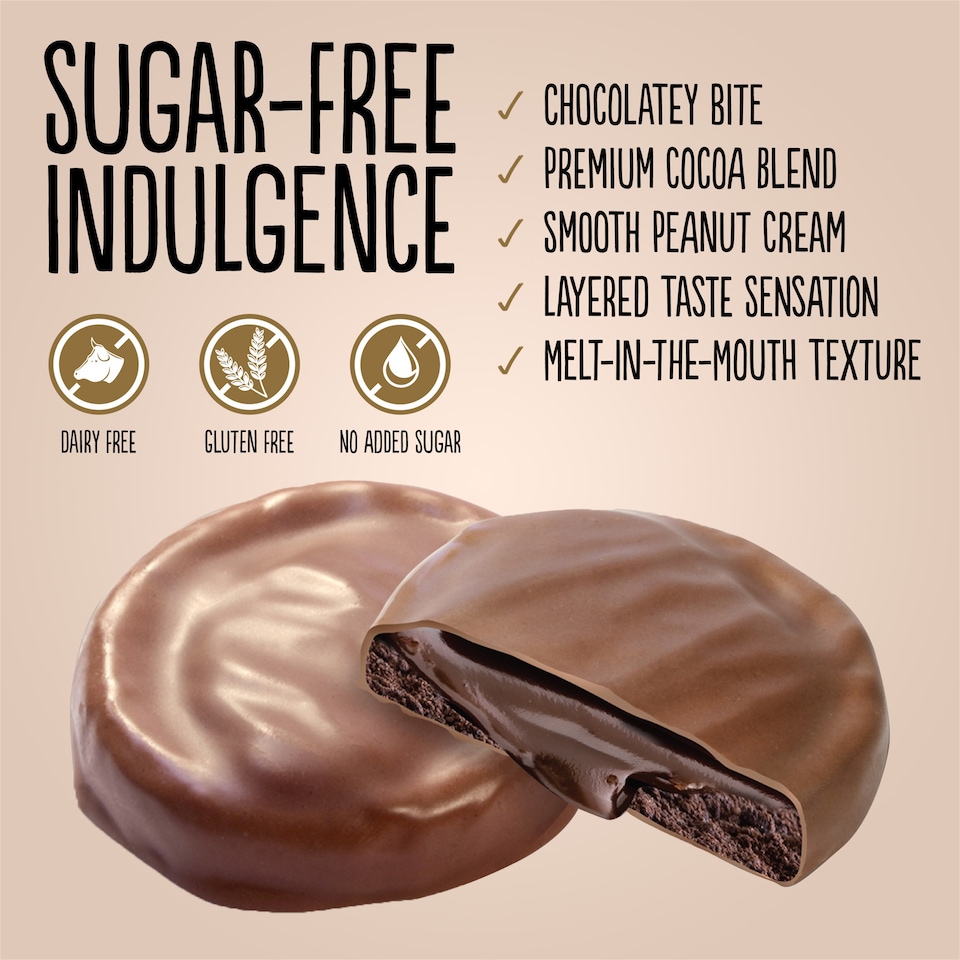 image 1 of Diablo No Added Sugar Cookies and Cream Dark Chocolate 128g 3 Pack