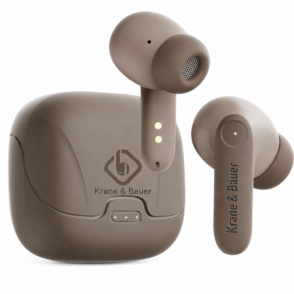 image 1 of Krane & Bauer Blizzard II Wireless In-Ear Headphones, Brown