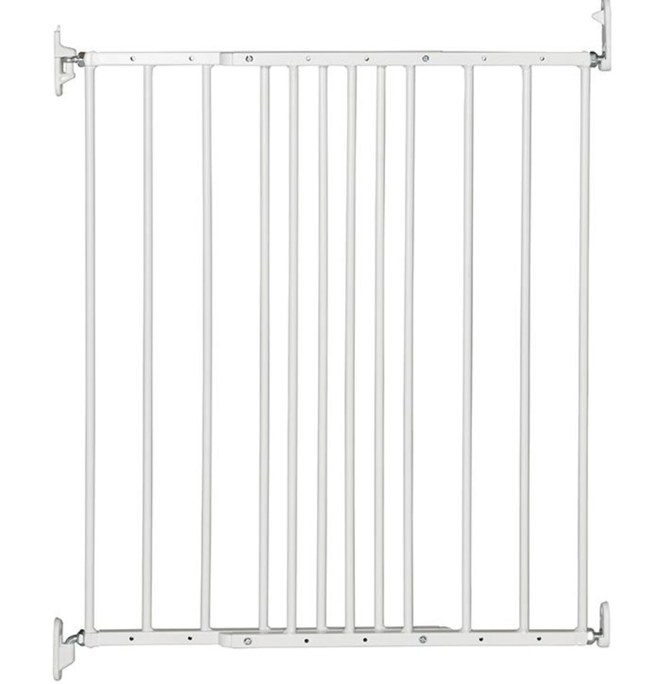 image 1 of Safetots Extra Narrow Stair Gate, White, 56.5cm - 81.5cm, Safety Gate for Toddler, Safety Barrier for Baby