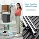 image 6 of COSTWAY 4-Tier Collapsible Laundry Rack Foldable Drying Rack Blue