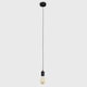 image 3 of ValueLights Casco Matte Black Pendant Light and E27 Pear LED 4W Warm White 2700K Bulb | Black