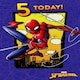 image 1 of Spiderman Design 5th Kids Birthday Card For Him