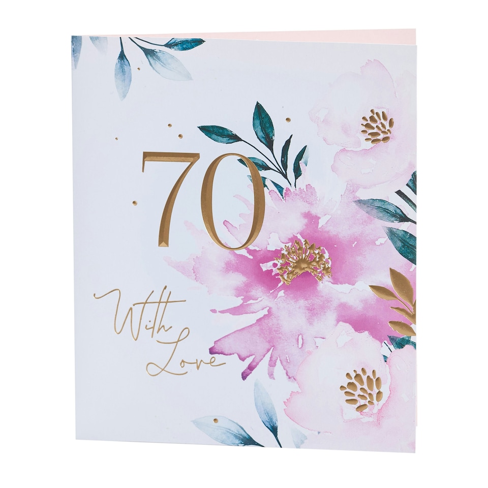 image 1 of 70th Birthday Card - Ruby