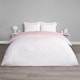 image 3 of OHS Geometric Reversible Print Duvet Cover and Pillowcase Set, Single - Blush Pink