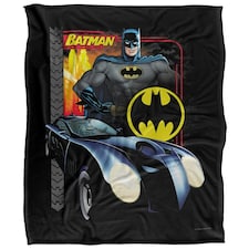 Batman Batmobile Blanket - Multicoloured - One Size