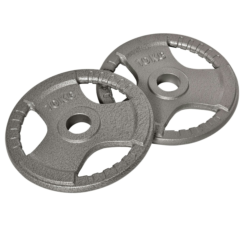 image 1 of HOMCOM 2" Olympic Weight Plates Sets for Strength Training w/ Weight 2 x 10kg