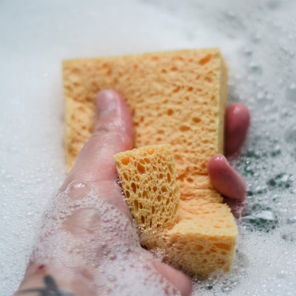 image 1 of Compostable Cellulose Sponges - Pack of 2