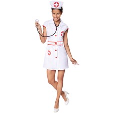 Womens nurse costume | Red | red/white | M | 1