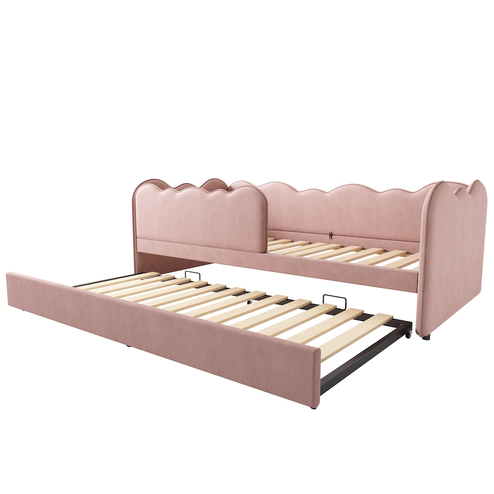 image 1 of 3ft Single Daybed Frame with Slatted Base, Multi-Functional Bed for Adults & Children
