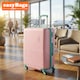 image 2 of Fergana 28 Inch Cabin Carry On ABS Hard Shell Suitcase Lightweight Spinner Luggage TSA Lock Baby Pink
