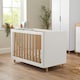 image 2 of Tutti Bambini Fika Mini Cot Bed - White/Light Oak