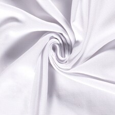 Minerva Core Range White Mini Waffle Textured Stretch Knit Fabric for Dressmaking, 150cm / 59" Wide - per metre
