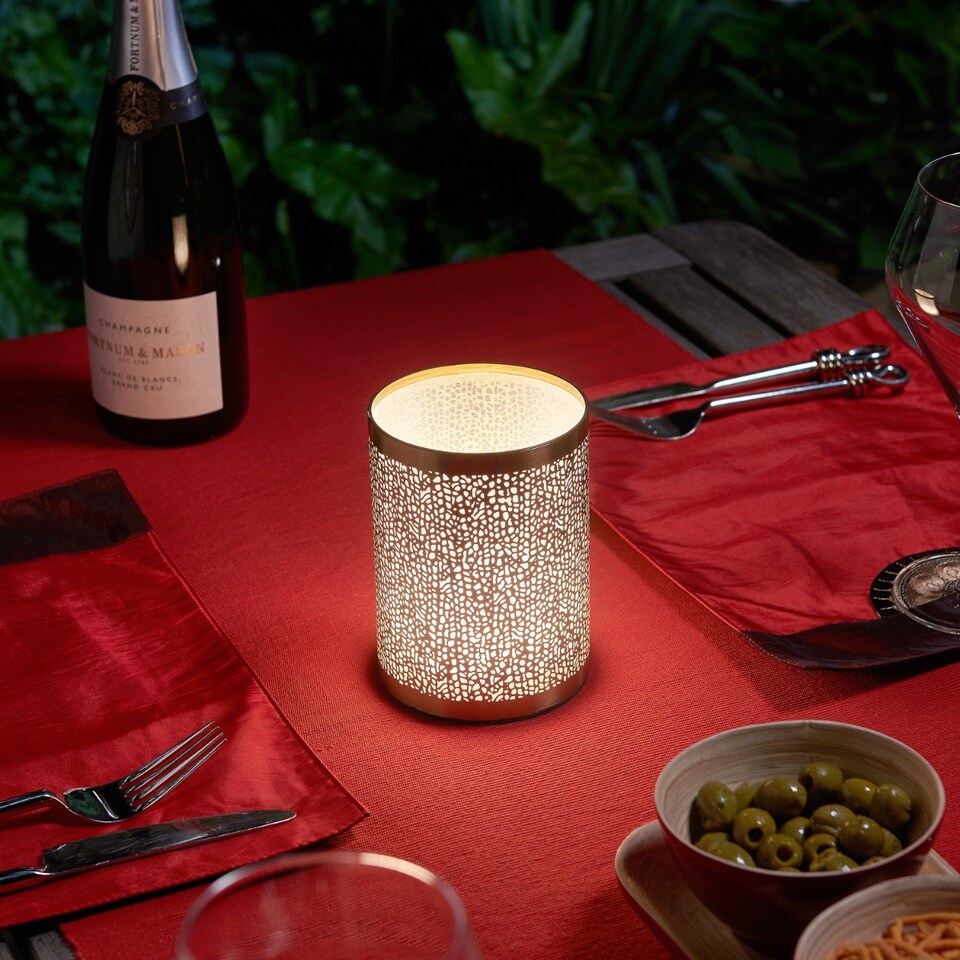 image 1 of Omniance Seraphine Rechargeable Wireless Table Lamp with Remote | Black