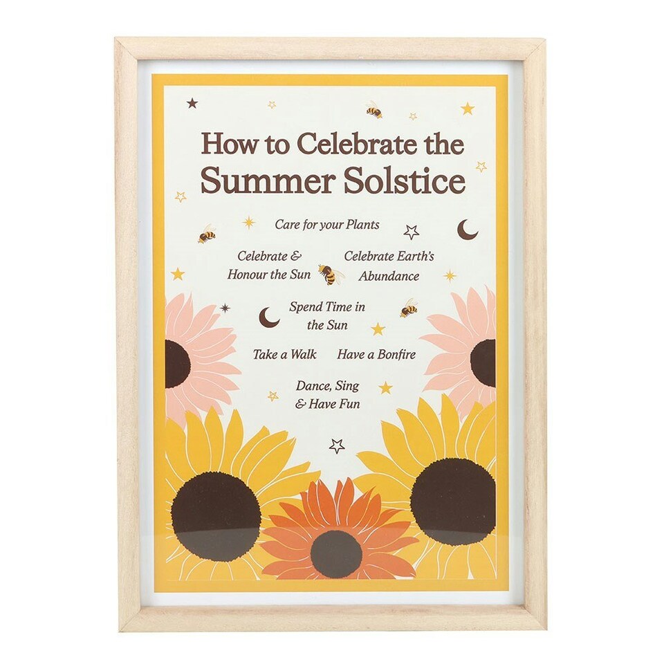 image 1 of How to Celebrate the Summer Solstice Framed Wall Art Print