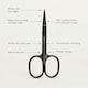 image 2 of Mylee Straight Edge Nail Scissors - Black