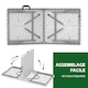 image 7 of 4ft Folding Table heavy duty Outdoor and Indoor use Garden Camping Event Table  White | White | White