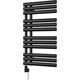 image 1 of Percival - Black Electric Towel Rail H884mm x W500mm 400w Thermostatic WIFI