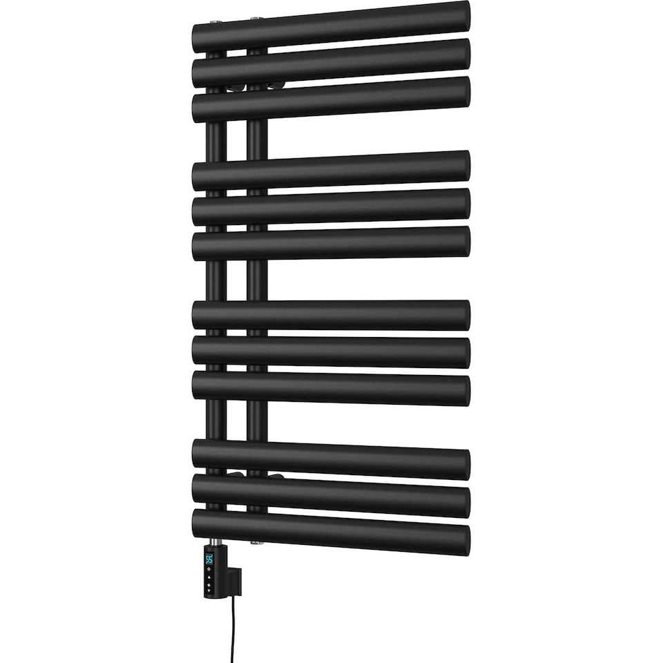 image 1 of Percival - Black Electric Towel Rail H884mm x W500mm 400w Thermostatic WIFI