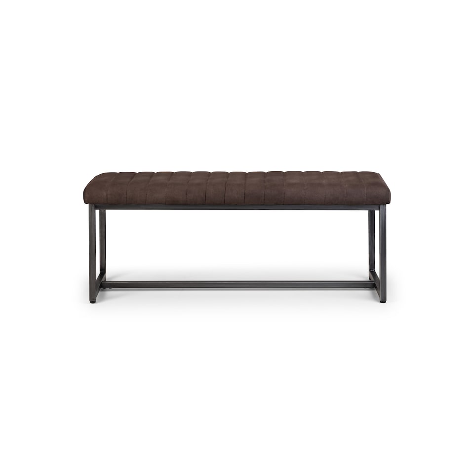 image 1 of Brooklyn Upholstered Bench - Charcoal