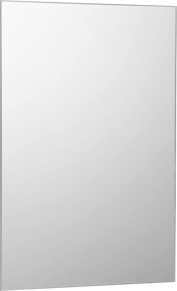 image 1 of 50 x 70cm Rectangle Frameless Bathroom Mirror with Wall Hanging Fittings