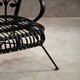 image 3 of Interiors by Premier Black Natural Rattan Scalloped Back Chair, High Back Rattan Lounge Chair, Outdoor Rattan Chair for Garden Black