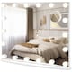 image 5 of COSTWAY 2 in 1 Tabletop Wall Mounted Makeup Mirror Vanity Mirror