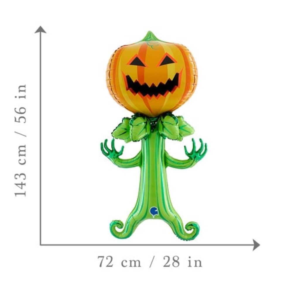 image 1 of Maxiloons Halloween Spooky Pumpkin Foil Giant Balloon 143cm / 56 in