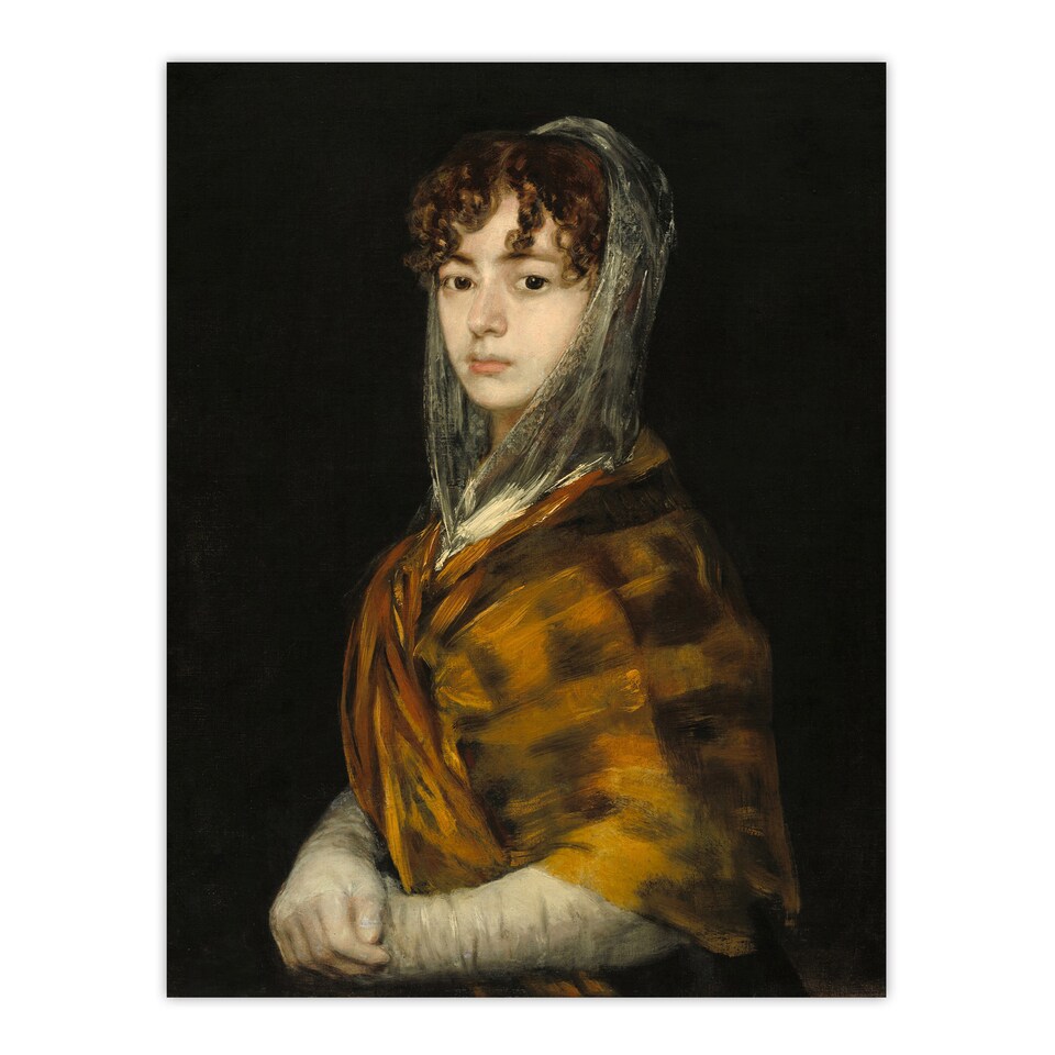 image 1 of Francisco Goya Senora Sabasa Garcia Portrait Painting Framed Wall Art Print A4