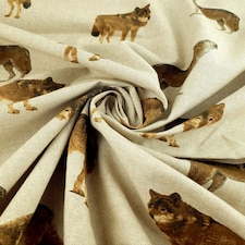 Beige Cotton Canvas Fabric for Bag Making, Dressmaking, Upholstery, 140cm / 55" Wide - per metre