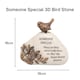 image 8 of Someone Special Bird Memorial Stone 18x16cm Graveside Plaque Gift