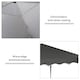 image 10 of Outsunny 3x3(m) Pop Up Gazebo Marquee Tent for Garden w/ Carry Bag Grey