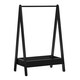 image 10 of Junior Vida Kids Bedroom Furniture Space Saving Foldable Clothing Rack - Black