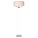 image 1 of BHS Henry 3 Light Floor Lamp with Grey Shade, Nickel