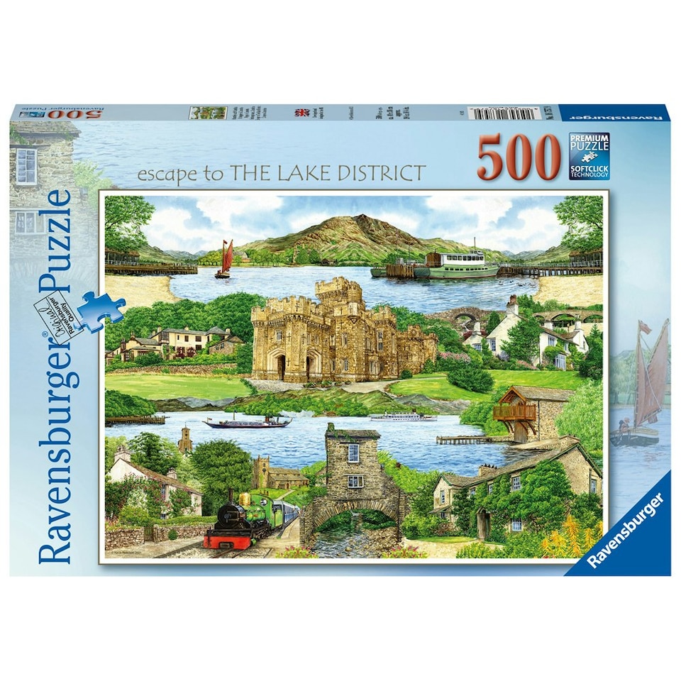 image 1 of Ravensburger Escape to The Lake District 500 Piece Puzzle