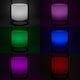 image 5 of ValueLights Corte Black Outdoor Table Lamp Dimmable White Cylinder Shade