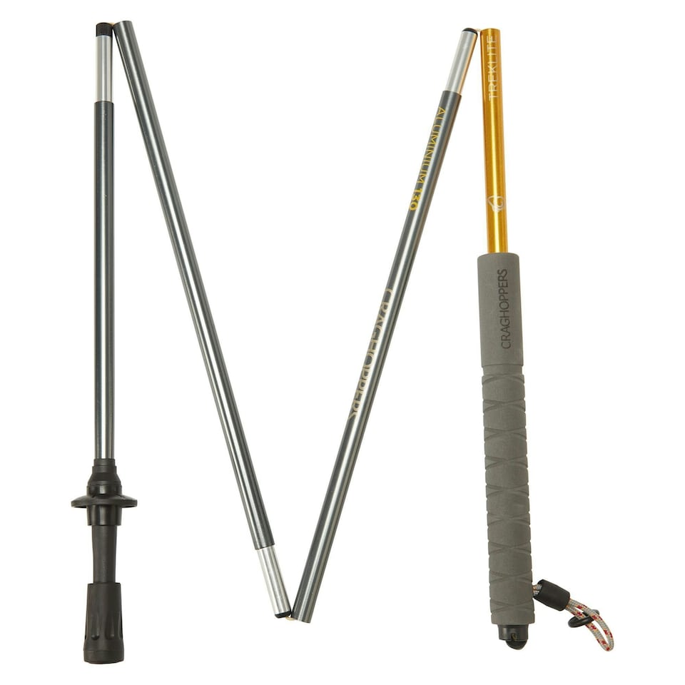 image 1 of Craghoppers Treklite Compact Trekking Poles - Anodised Yellow/Anodised Grey - 55cm